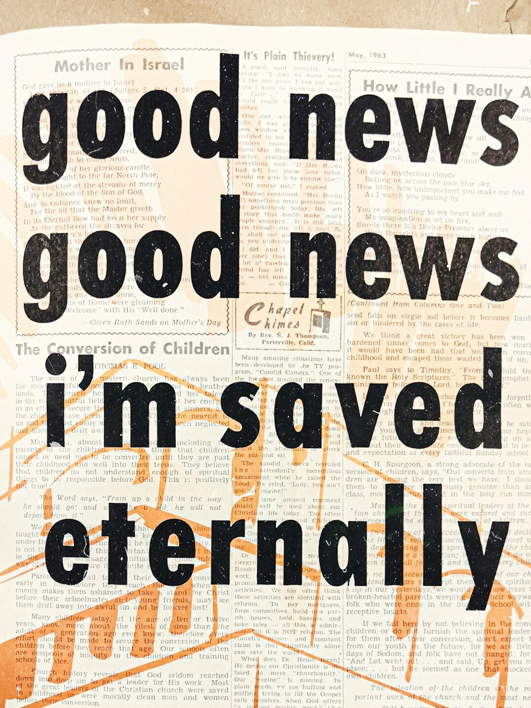 newspaper headline about scandal