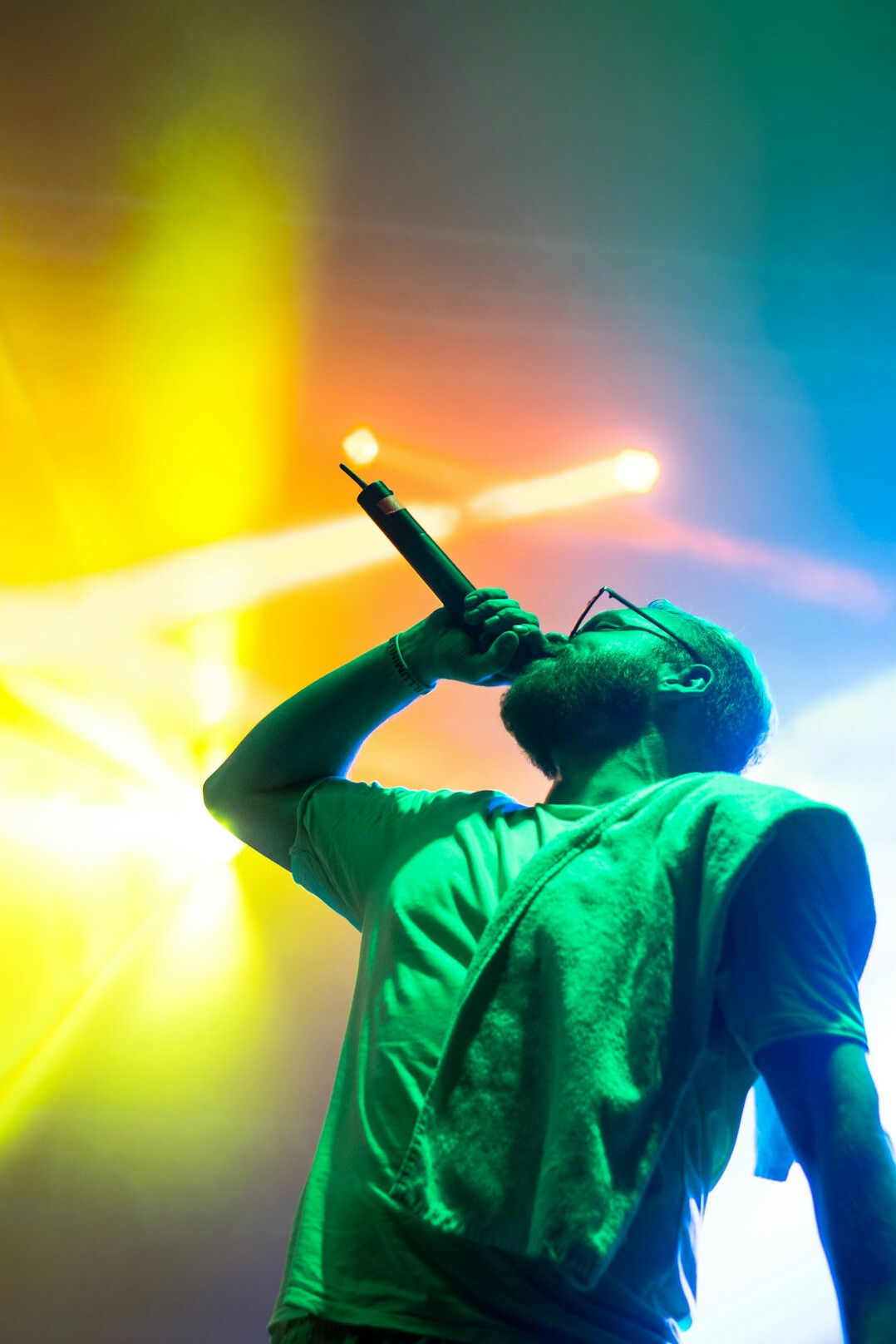 singer performing on stage